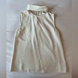 Cream theory silk blouse